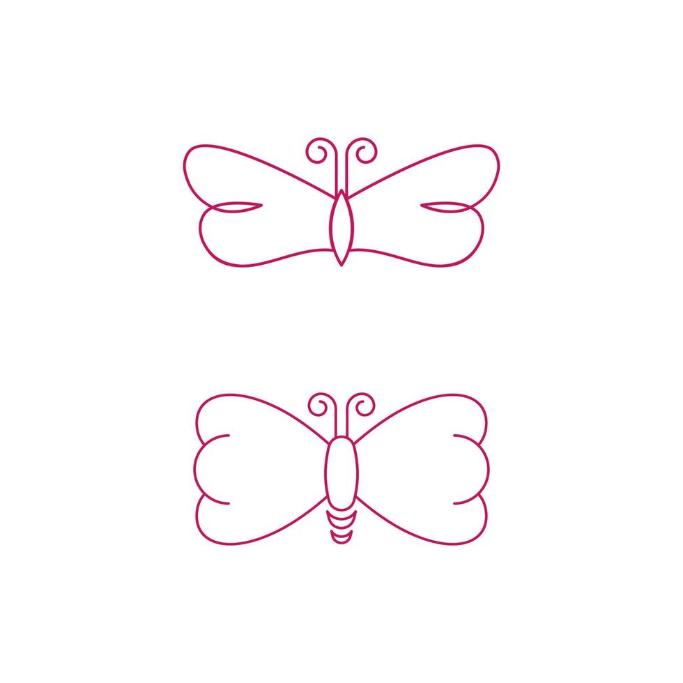 Schönheit Schmetterling Icon Design vektor