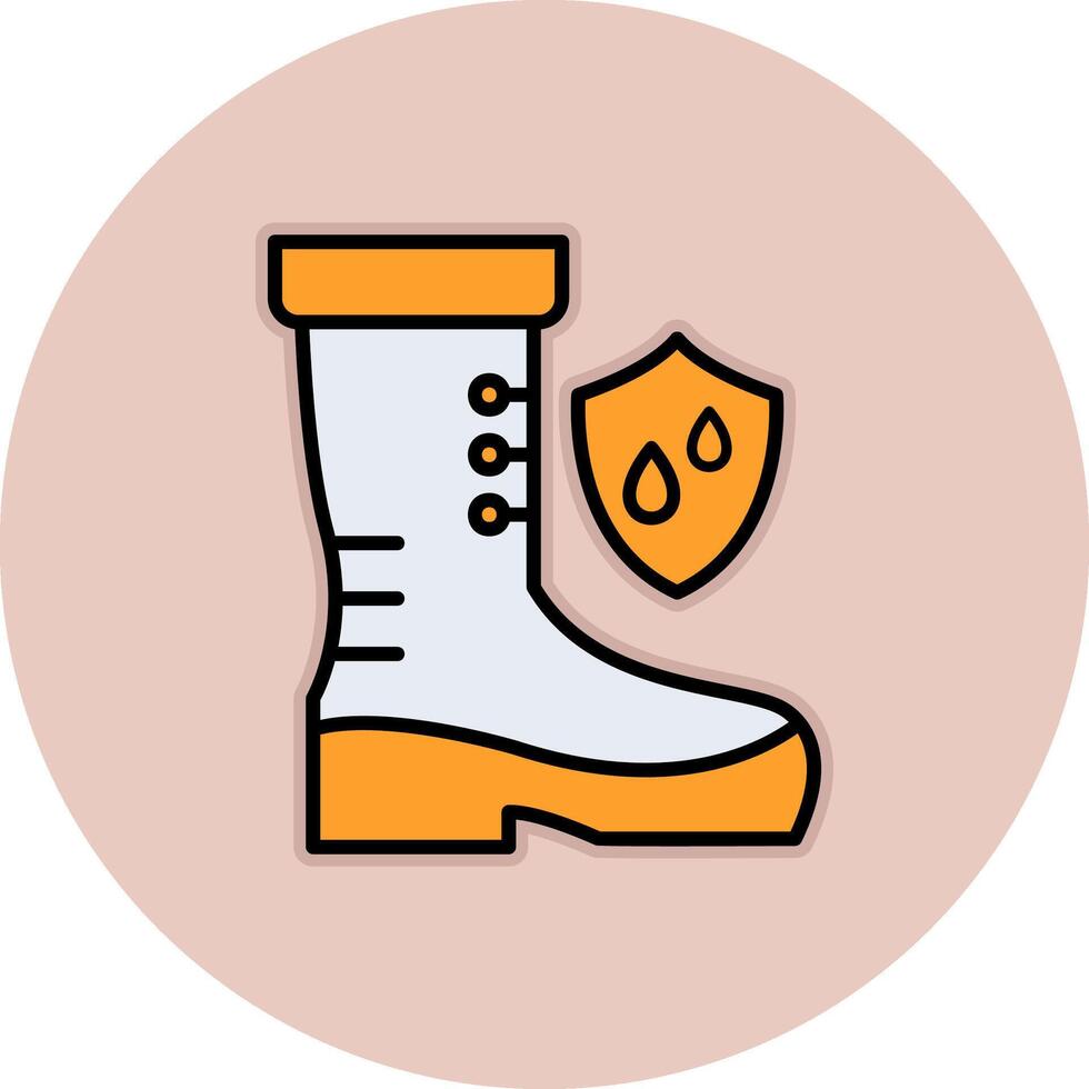 wasserdicht Schuhe Vektor Symbol