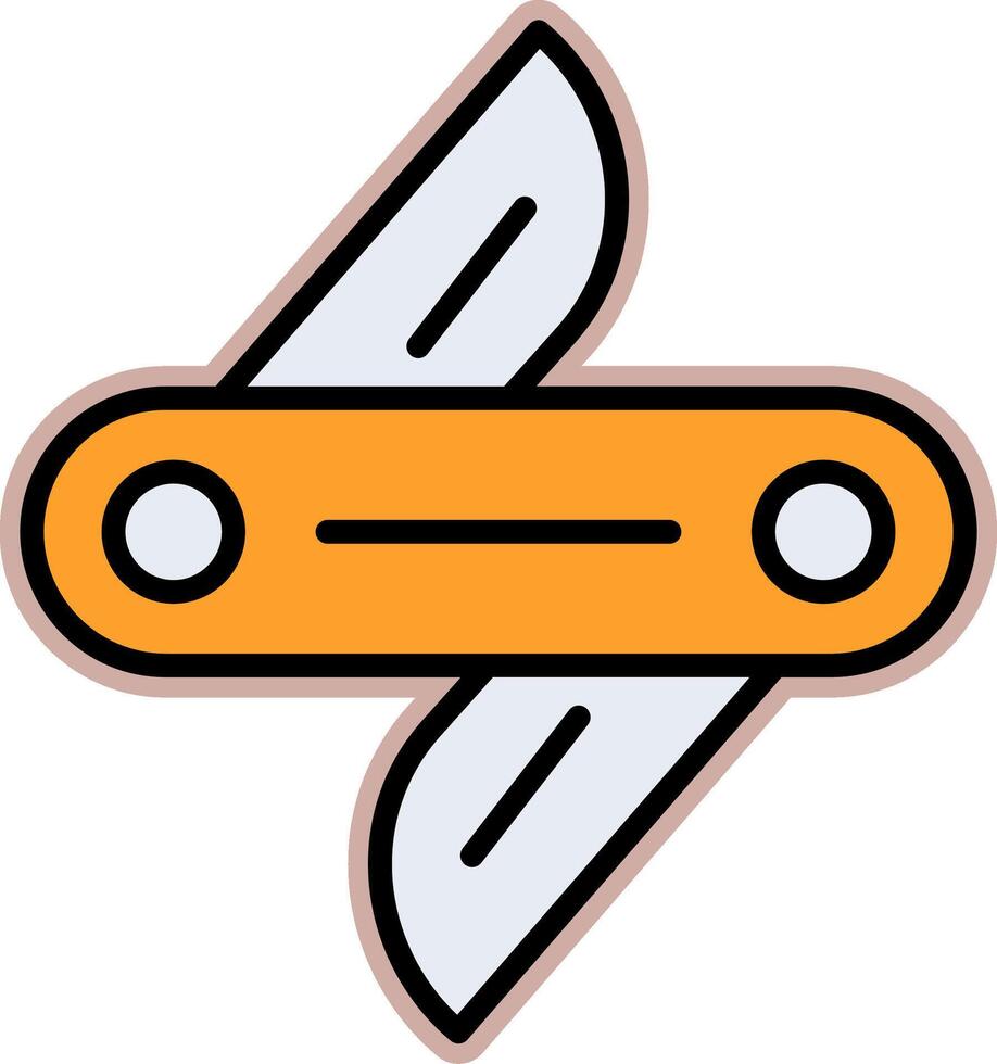 schweizerisch Messer Vektor Symbol