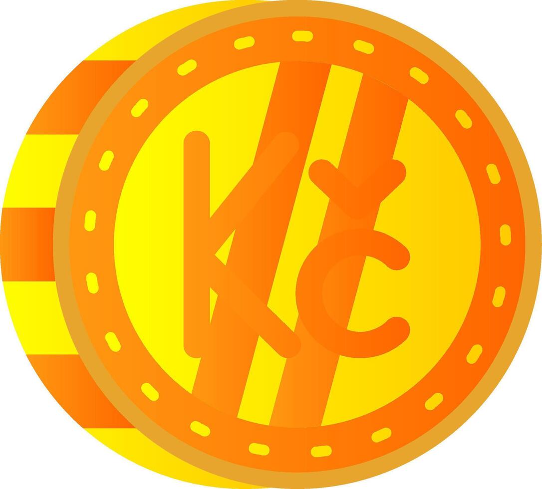 koruna eben Gradient Symbol vektor