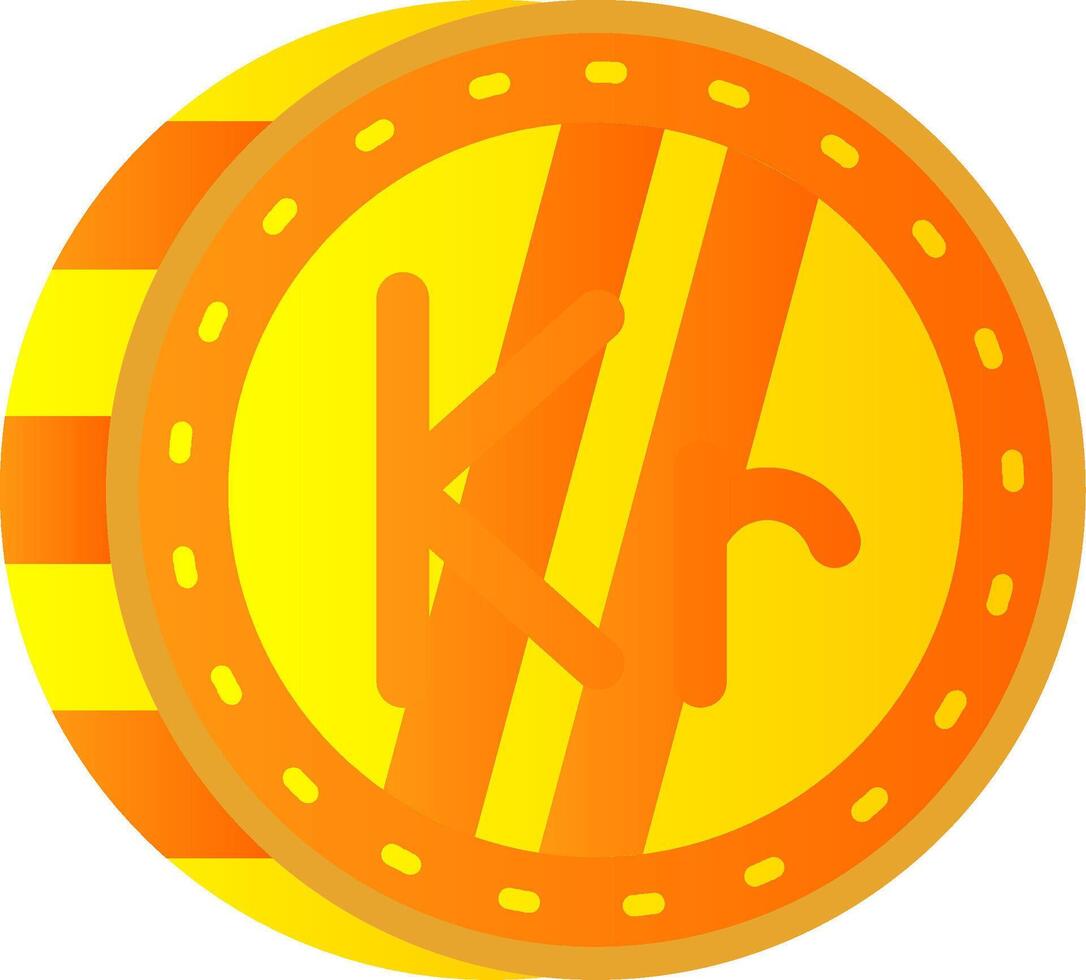 Krone eben Gradient Symbol vektor