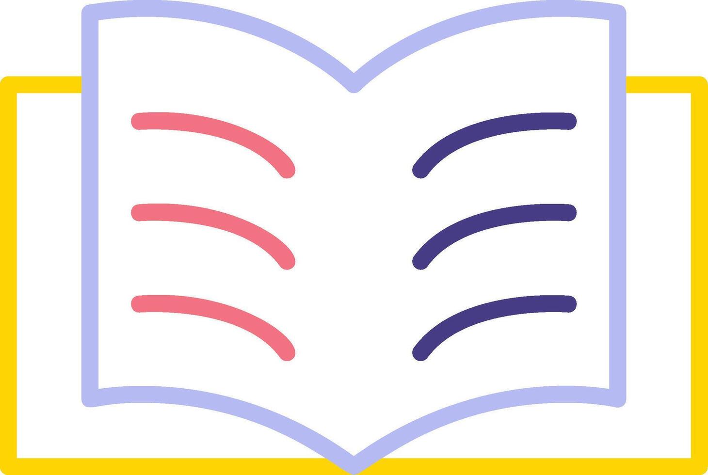 Buch Seiten Vektor Symbol