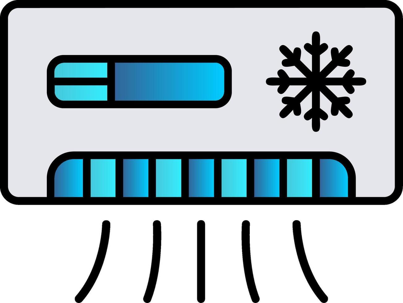 Conditioner gefüllt Gradient Symbol vektor