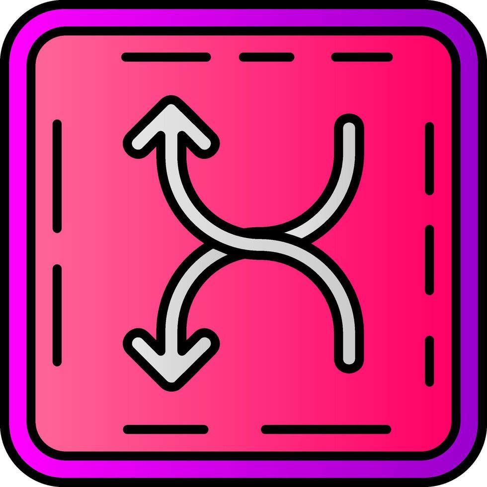 Mischen gefüllt Gradient Symbol vektor
