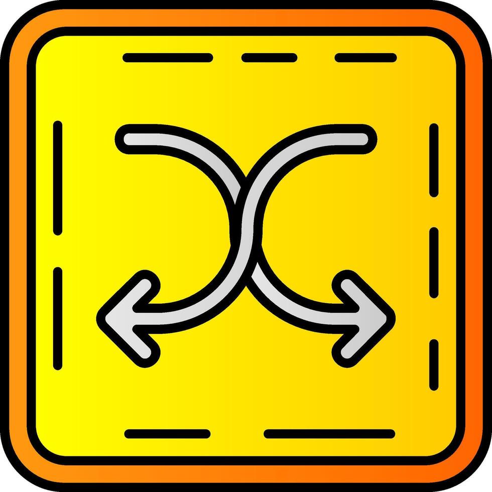 Mischen gefüllt Gradient Symbol vektor