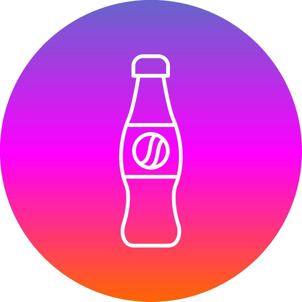 Cola Linie Gradient Kreis Symbol vektor