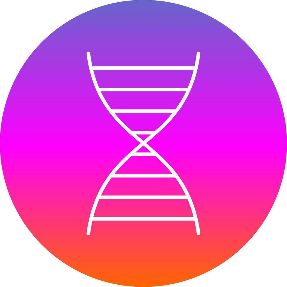 DNA Linie Gradient Kreis Symbol vektor