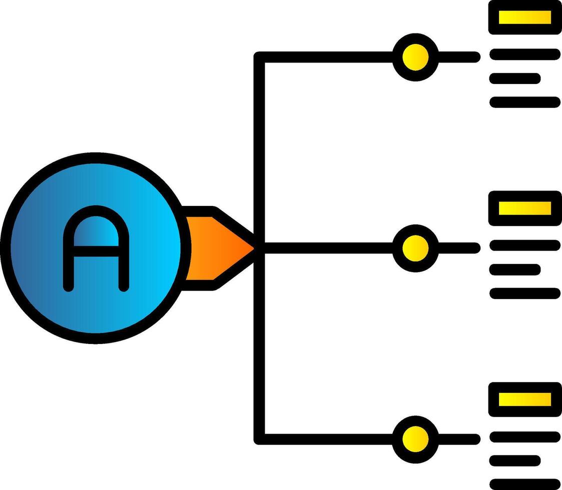 Beziehung gefüllt Gradient Symbol vektor