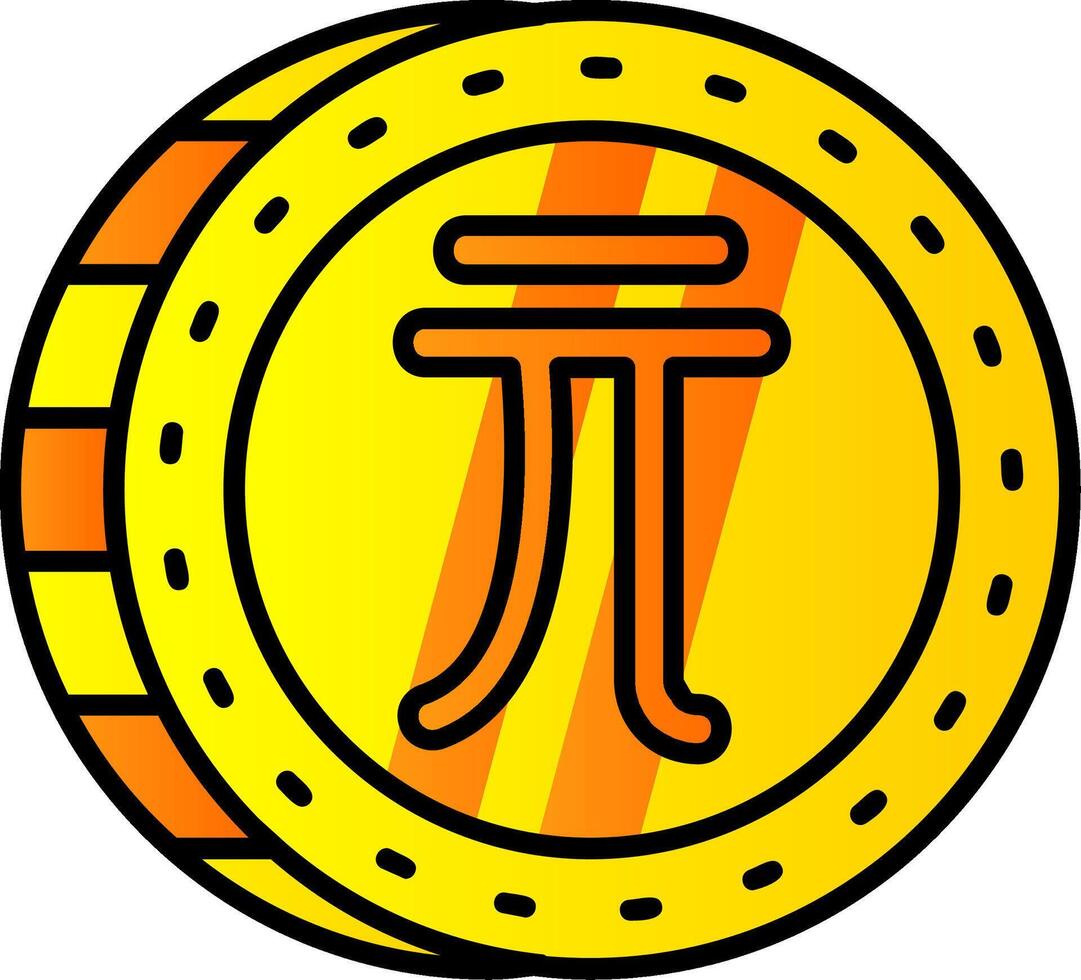Neu Taiwan Dollar gefüllt Gradient Symbol vektor