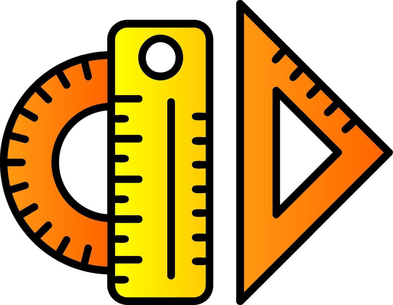 Lineal gefüllt Gradient Symbol vektor