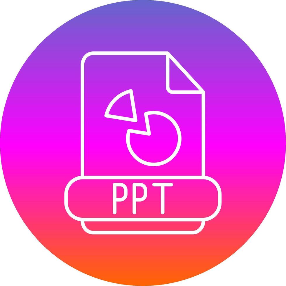 ppt Linie Gradient Kreis Symbol vektor