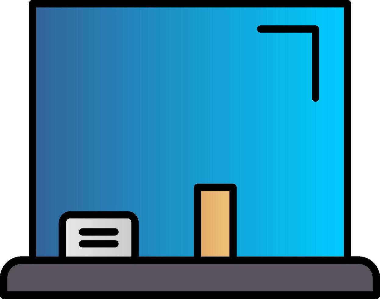 Glas gefüllt Gradient Symbol vektor