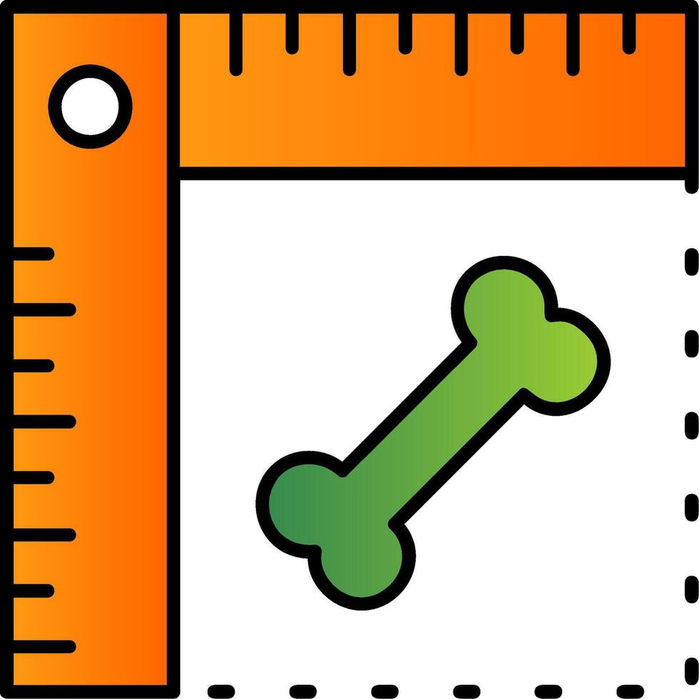 Lineal gefüllt Gradient Symbol vektor