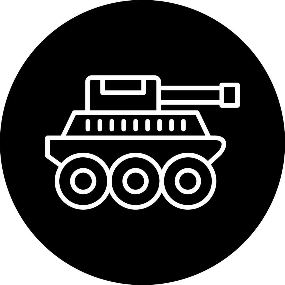 Militärpanzer-Vektorsymbol vektor