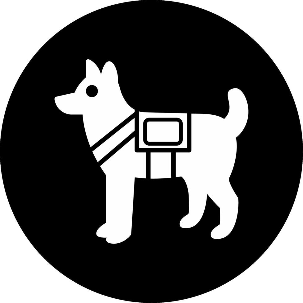 Militär- Hund Vektor Symbol