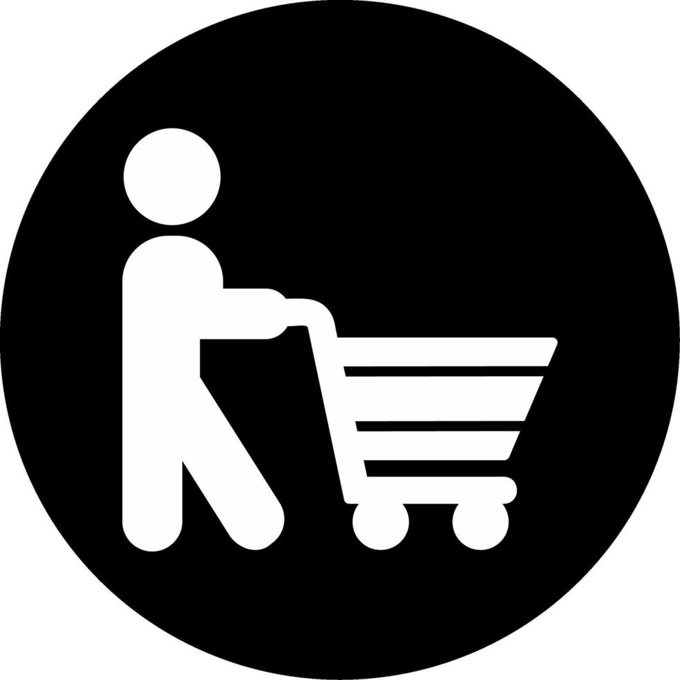 Shopping-Vektor-Symbol vektor