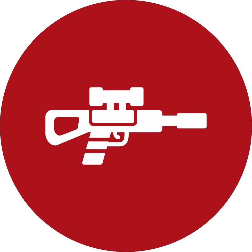 Scharfschützengewehr-Vektorsymbol vektor