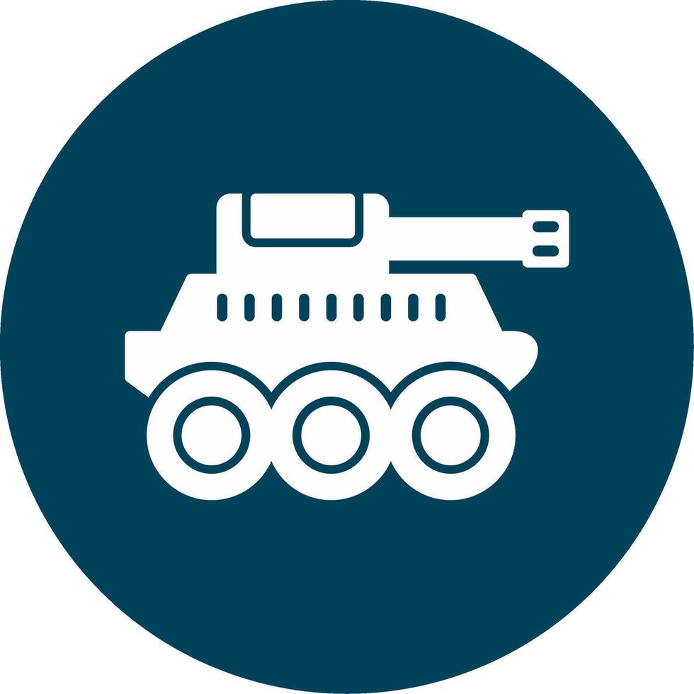 Militärpanzer-Vektorsymbol vektor