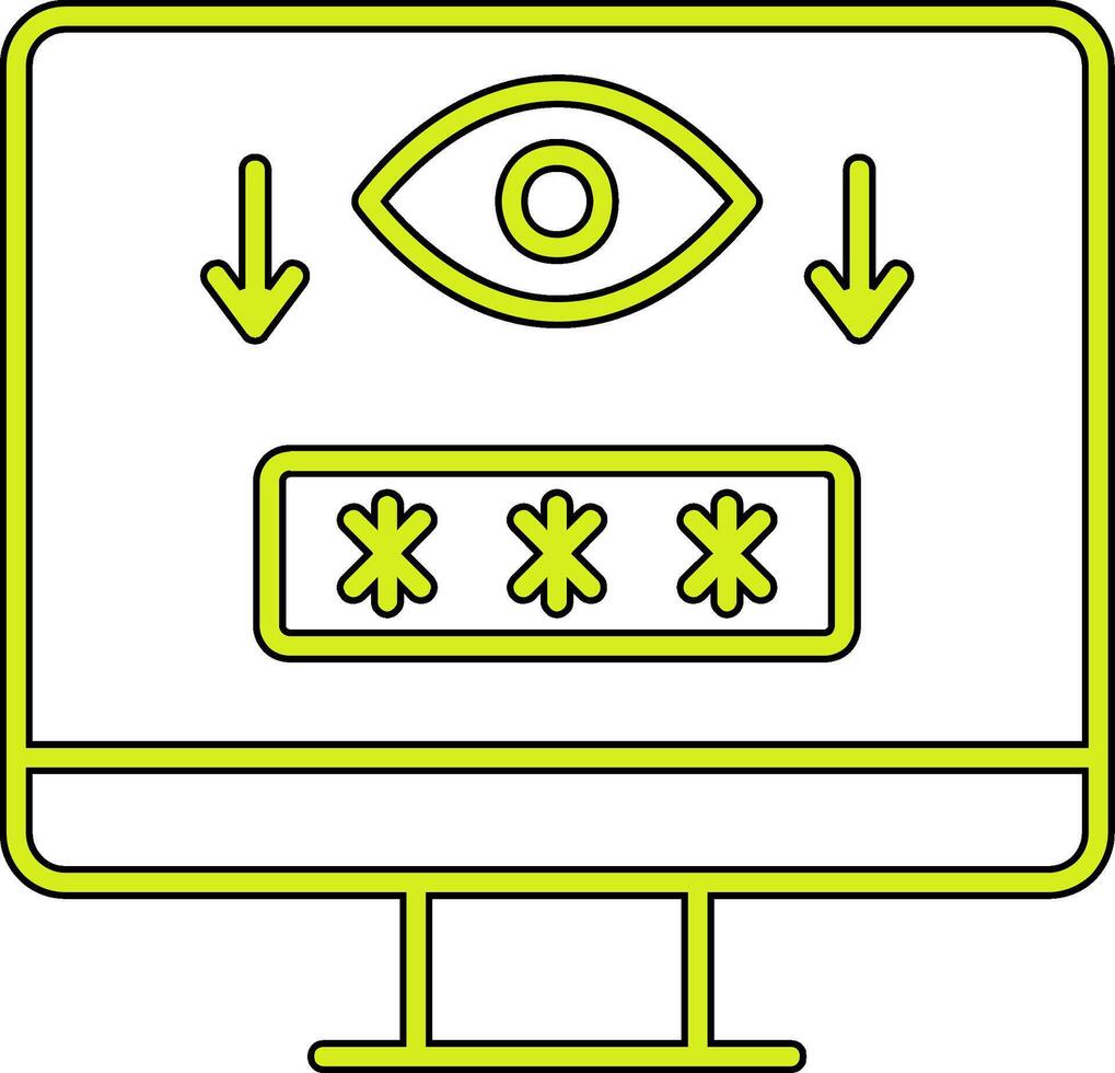 dator spyware vektor ikon