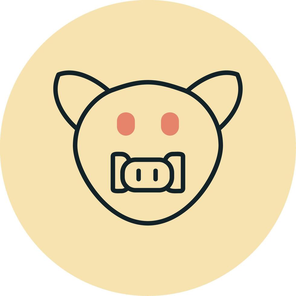 Wildschwein-Vektor-Symbol vektor
