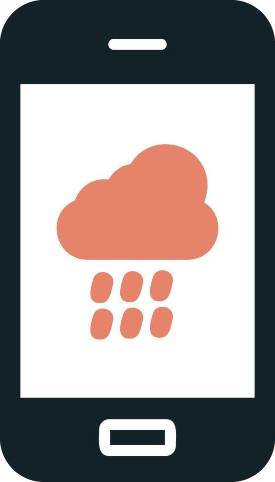 Wetter-App-Vektorsymbol vektor