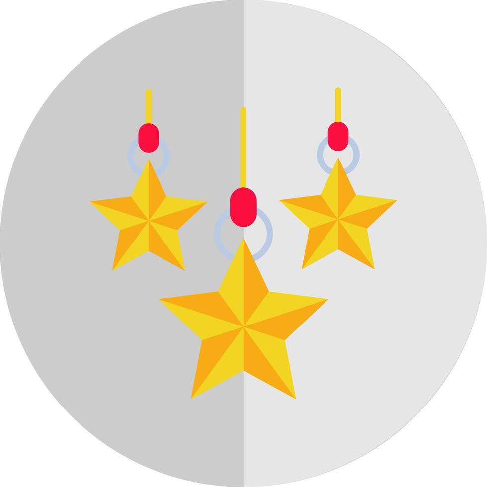 Weihnachten Star eben Rahmen Symbol vektor