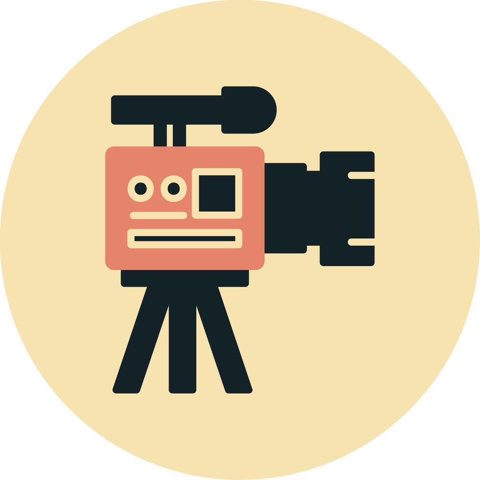 Videokamera-Vektorsymbol vektor