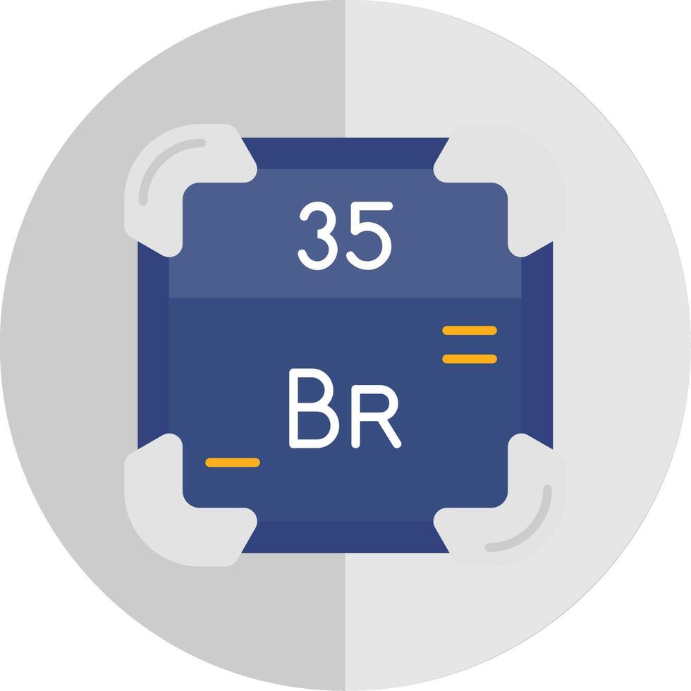 brom platt skala ikon vektor