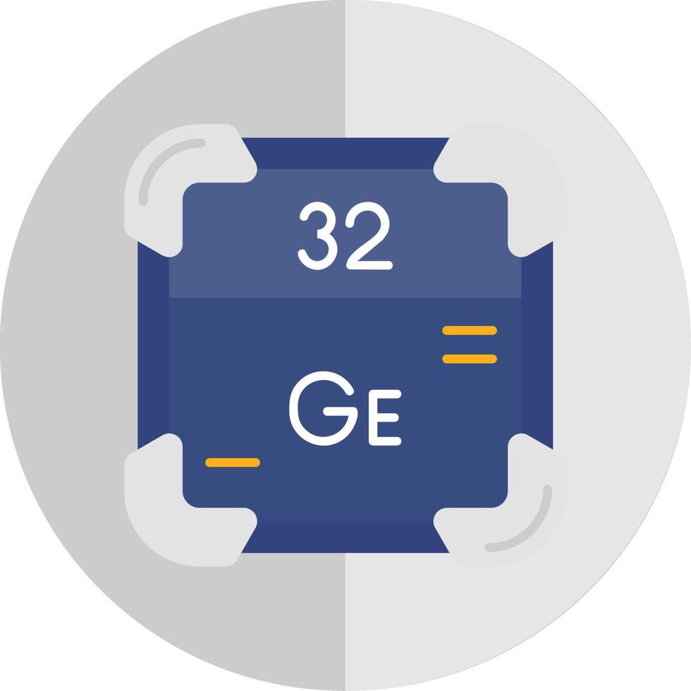 Germanium eben Rahmen Symbol vektor