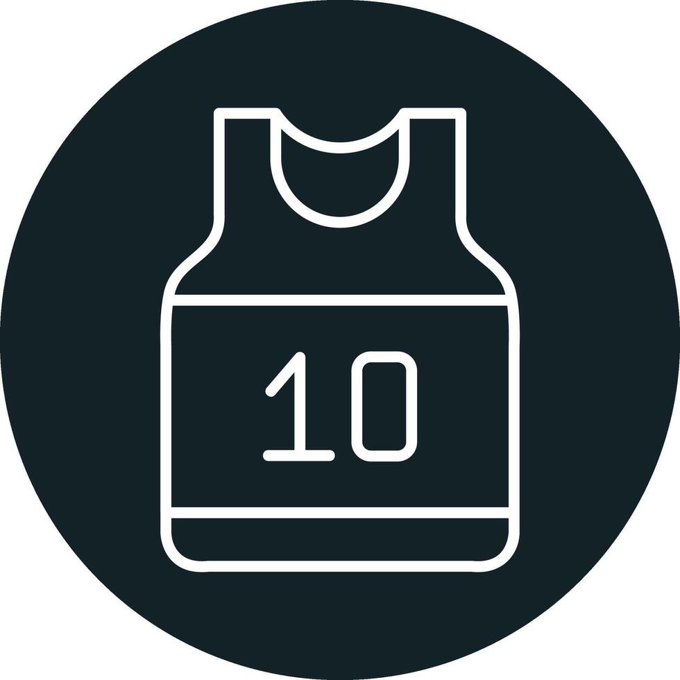 Basketball Jersey Vektor Symbol