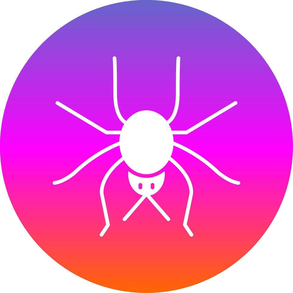 Spinne Glyphe Gradient Kreis Symbol vektor