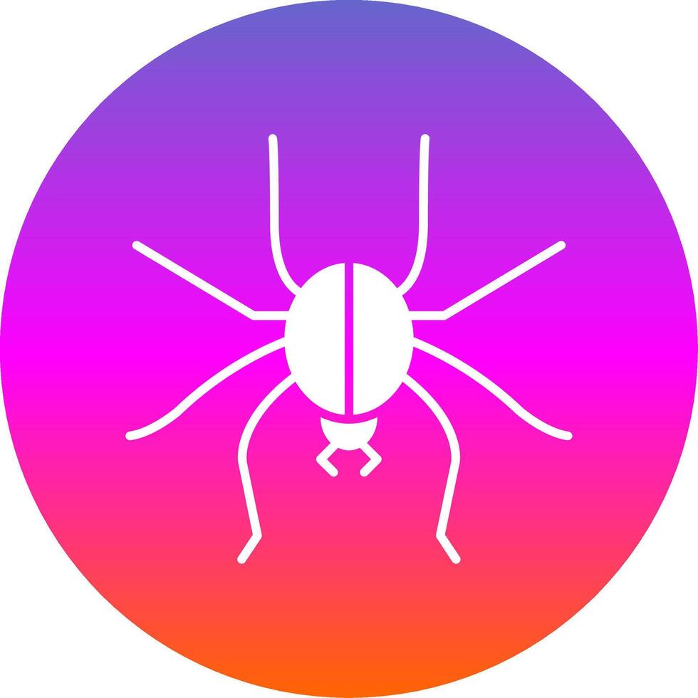 Spinne Glyphe Gradient Kreis Symbol vektor