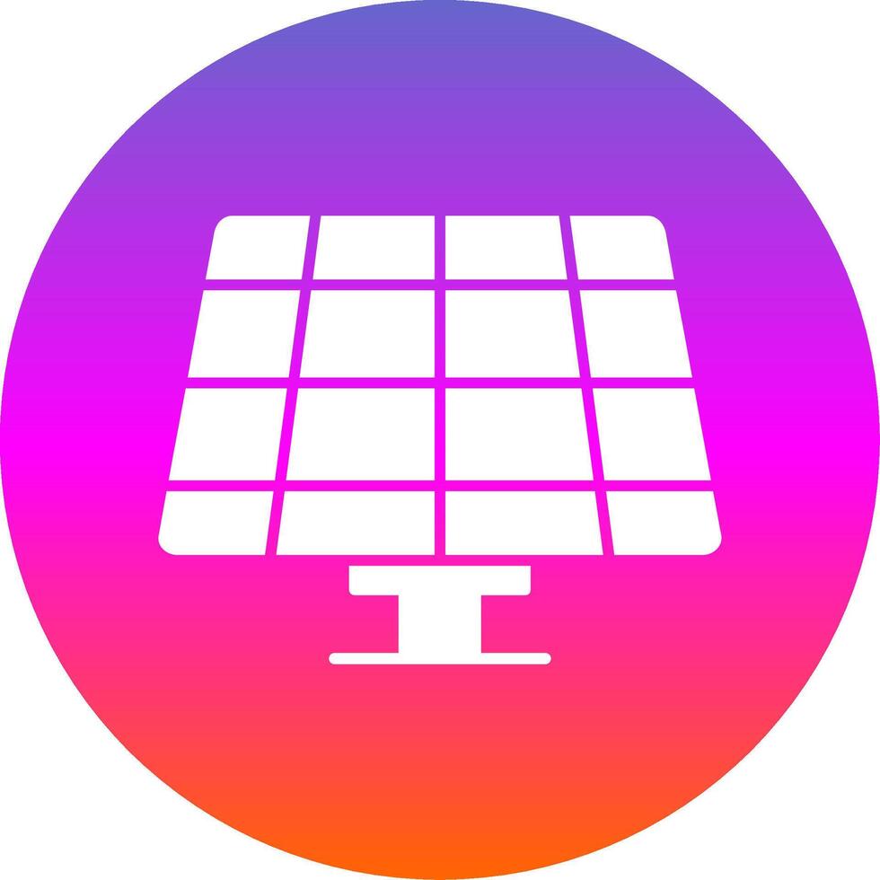 Solar- Panel Glyphe Gradient Kreis Symbol vektor