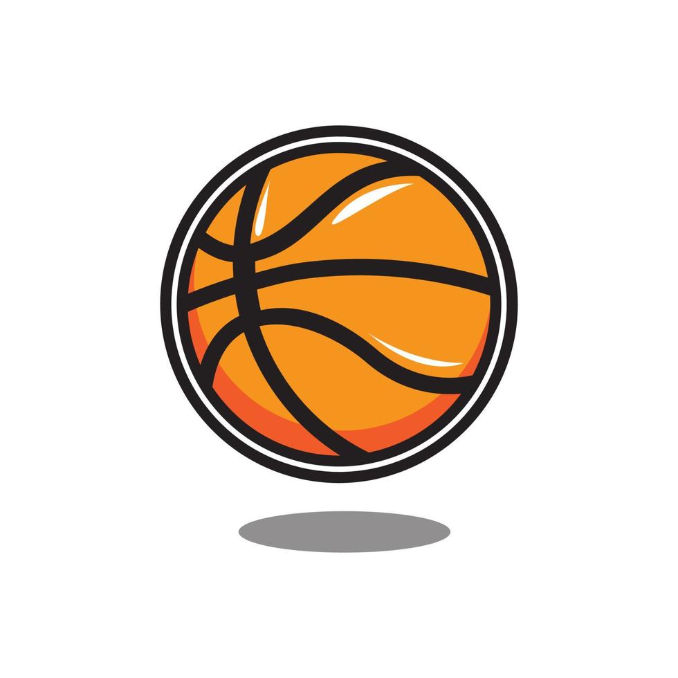 Basketball-Symbol-Vektor-Illustration, Basketball-Grafik vektor