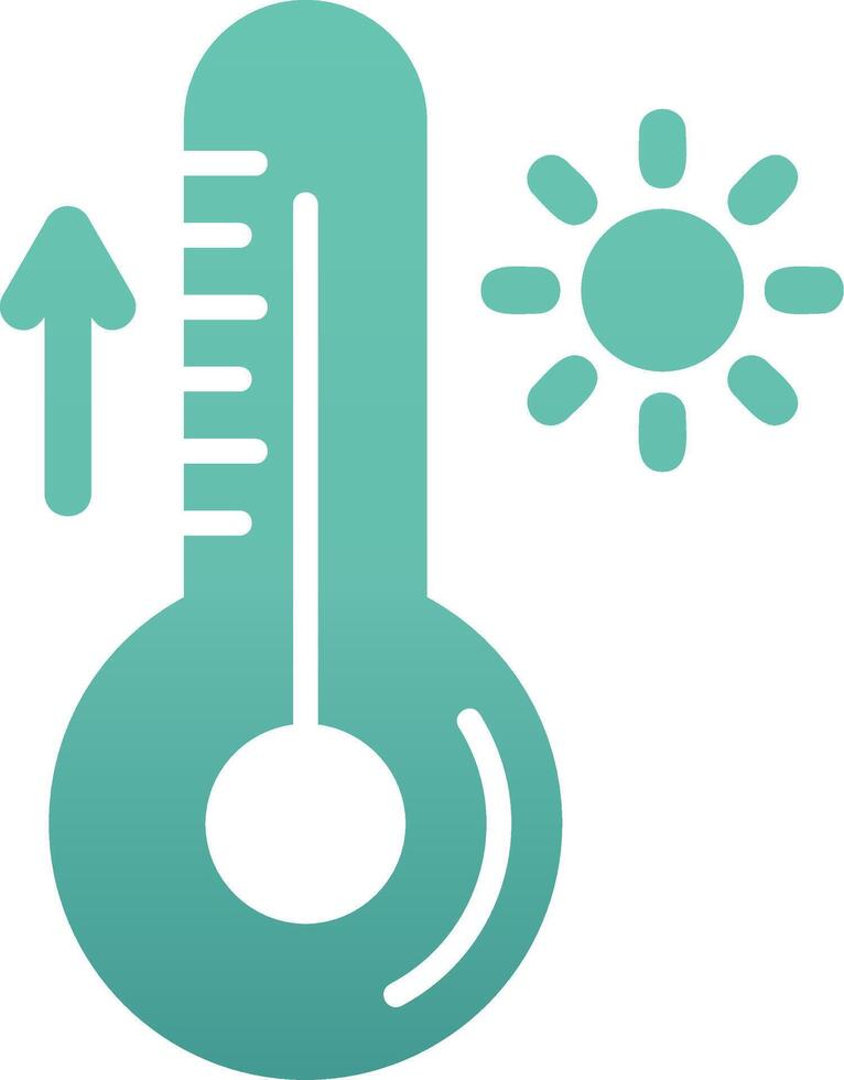 Thermometer-Vektor-Symbol vektor