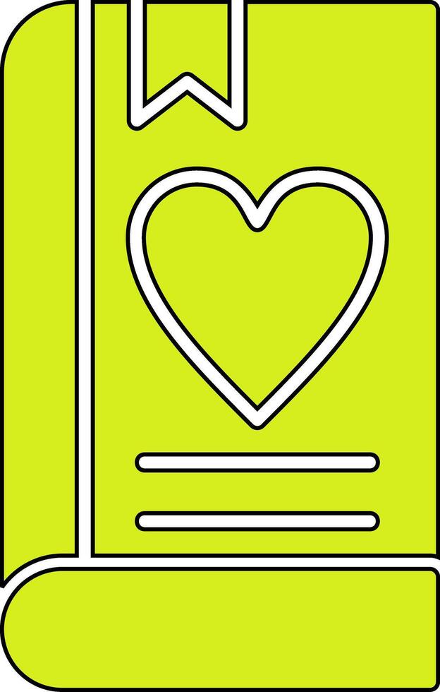 Liebe Buch Vektor Symbol