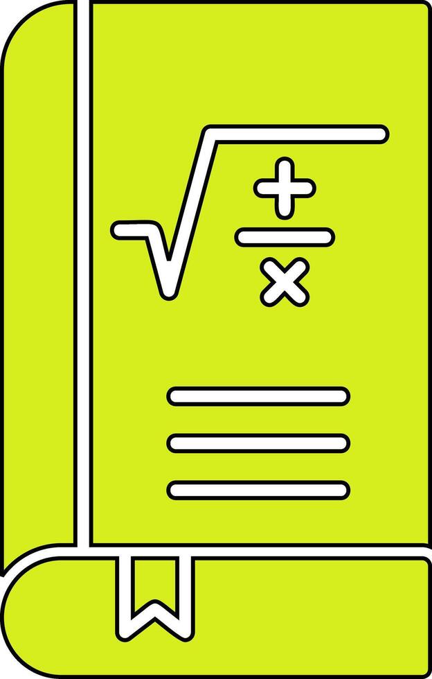 Mathe Buch Vektor Symbol