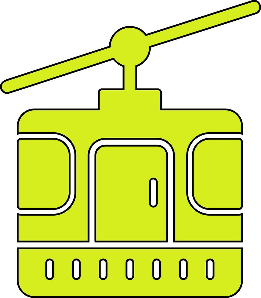 Symbol für den Vektor der Seilbahnkabine