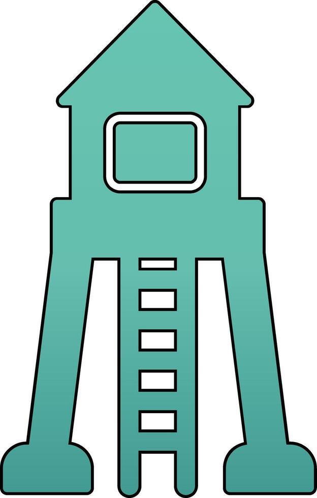 Militär- Turm Vektor Symbol