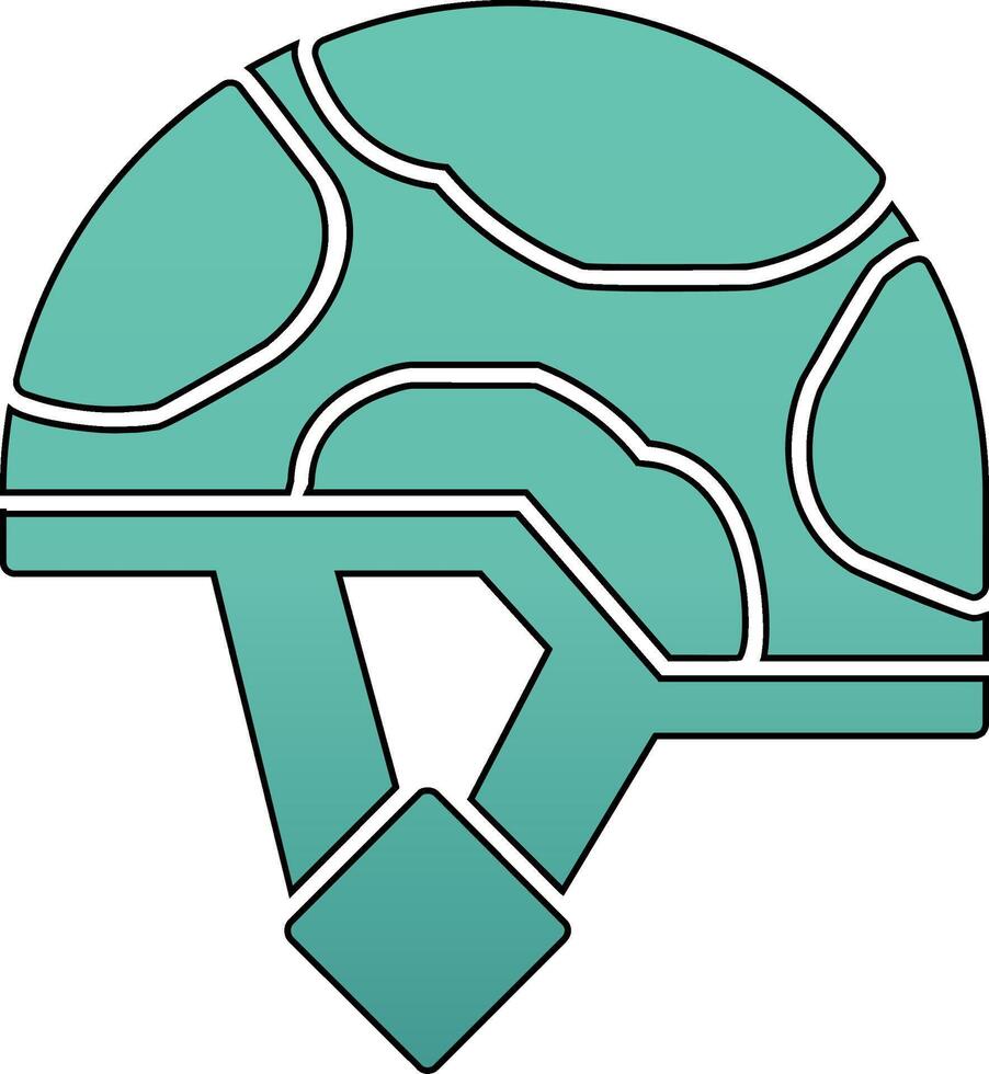 Militär- Helm Vektor Symbol