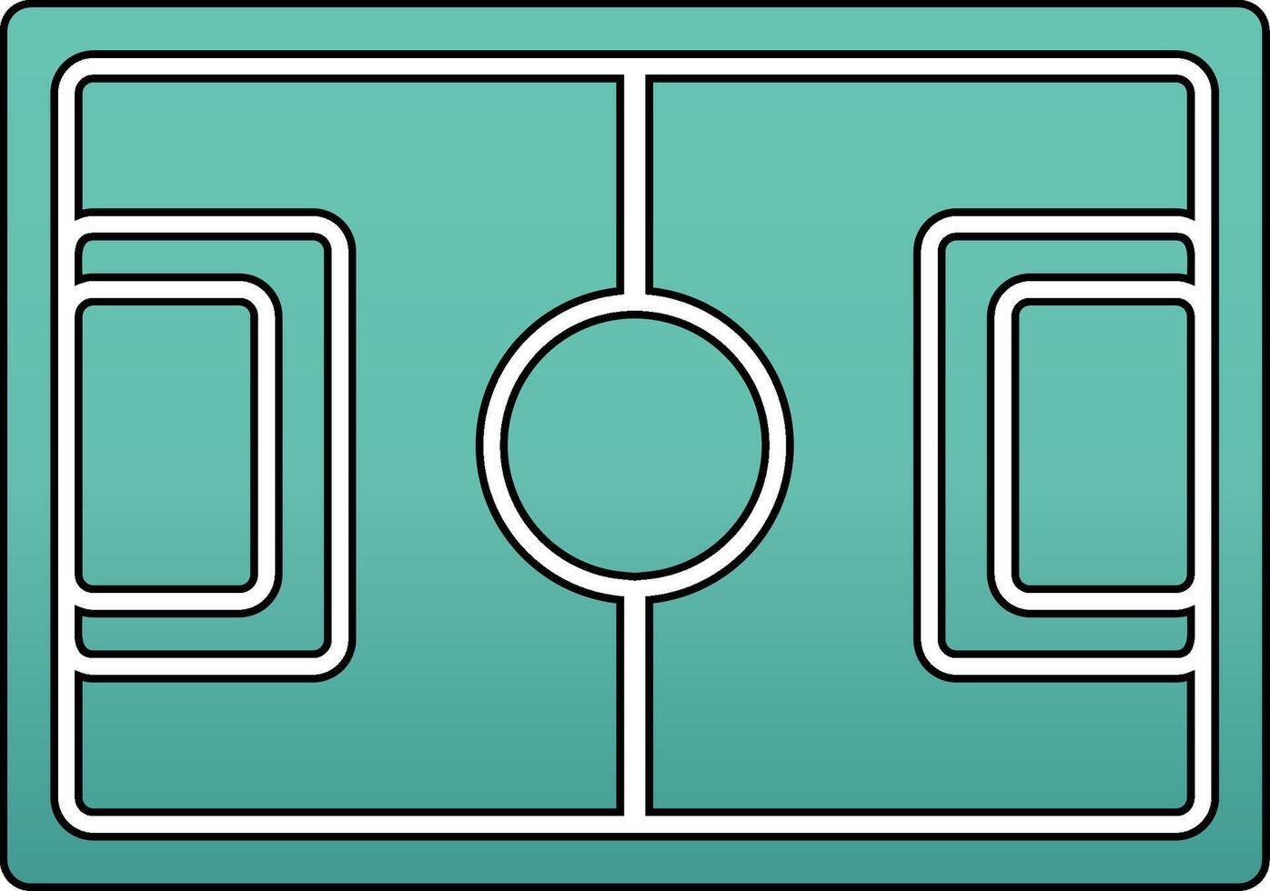 Fußball Boden Vektor Symbol