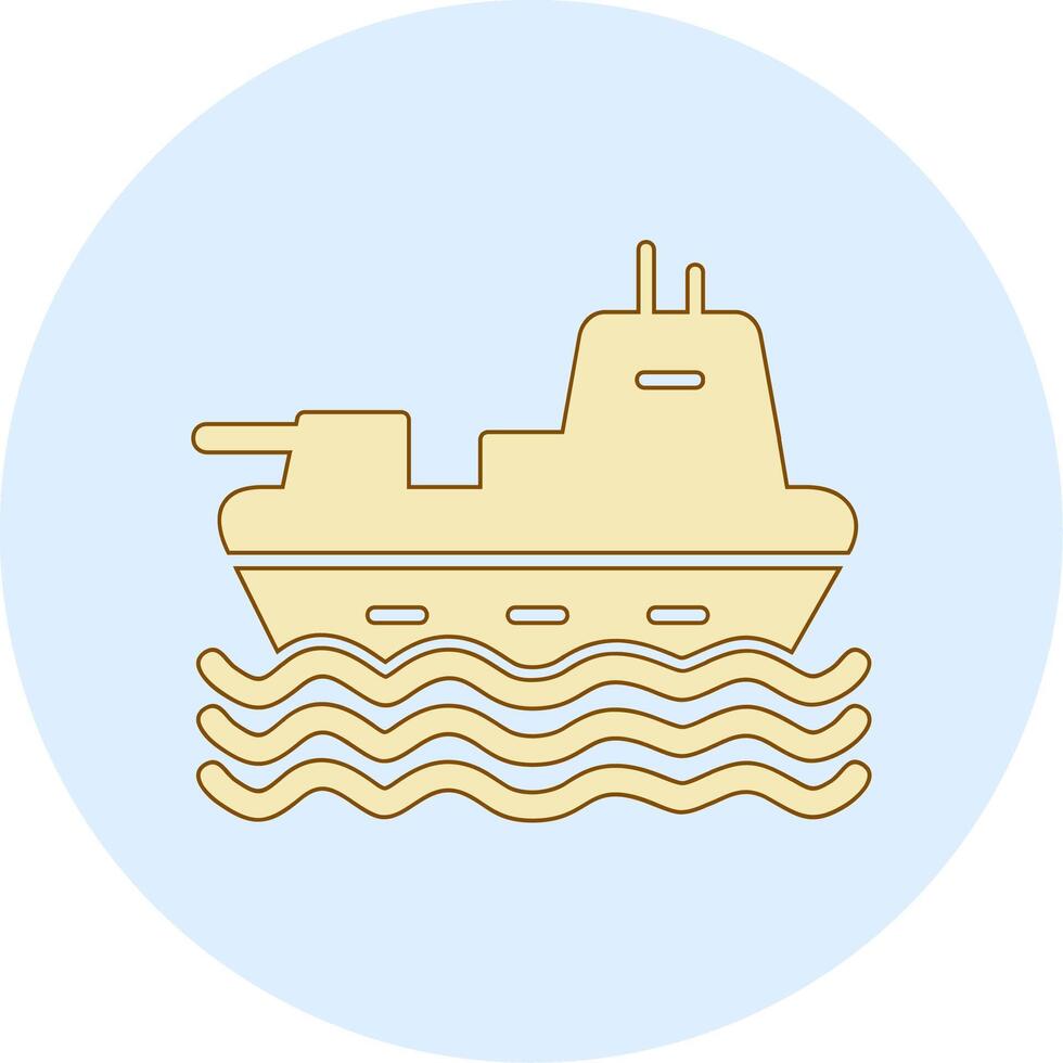 Militär- Schiff Vektor Symbol