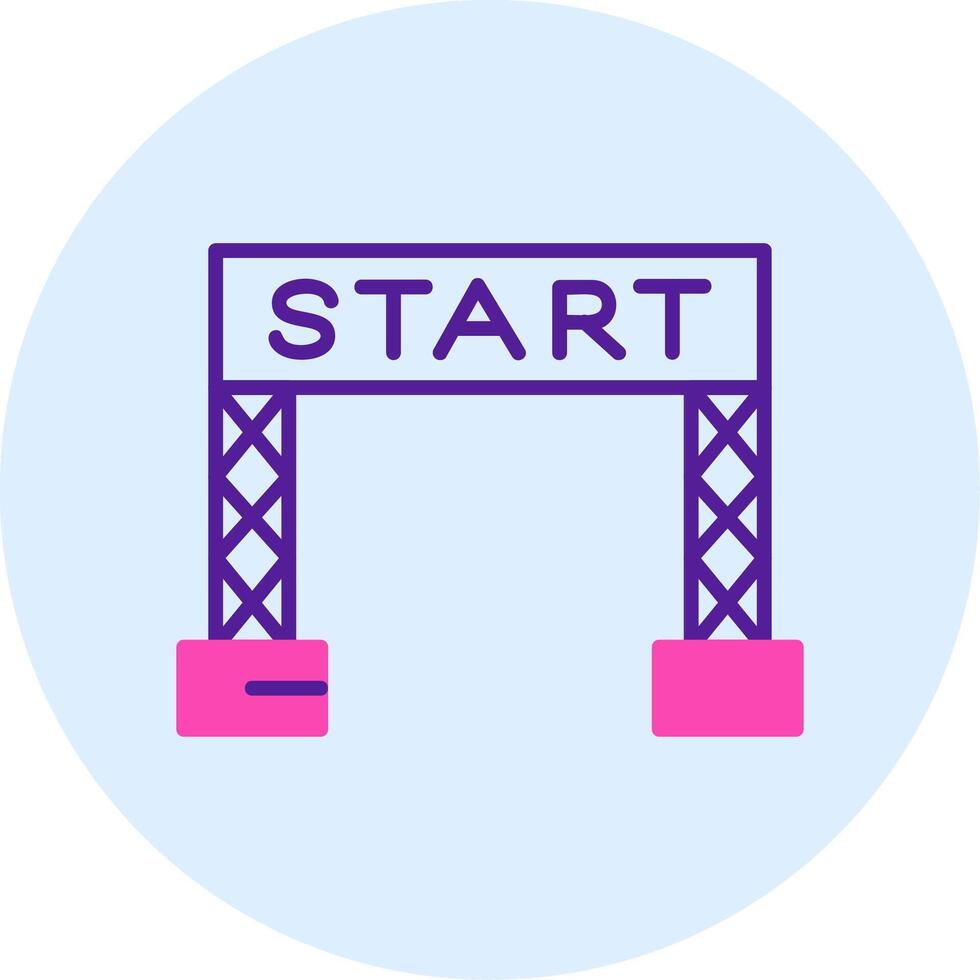 Start Linie Vektor Symbol