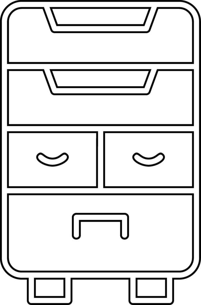 Vektorsymbol für Schubladen vektor