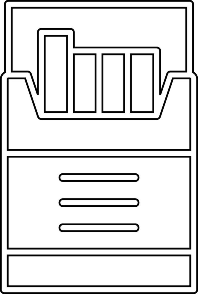 Zigarette Box Vektor Symbol