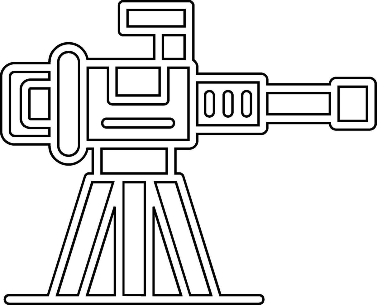 tung maskin pistol vektor ikon