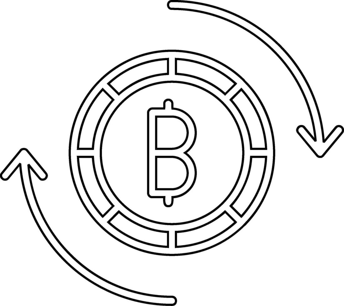 bitcoin utbyta vektor ikon