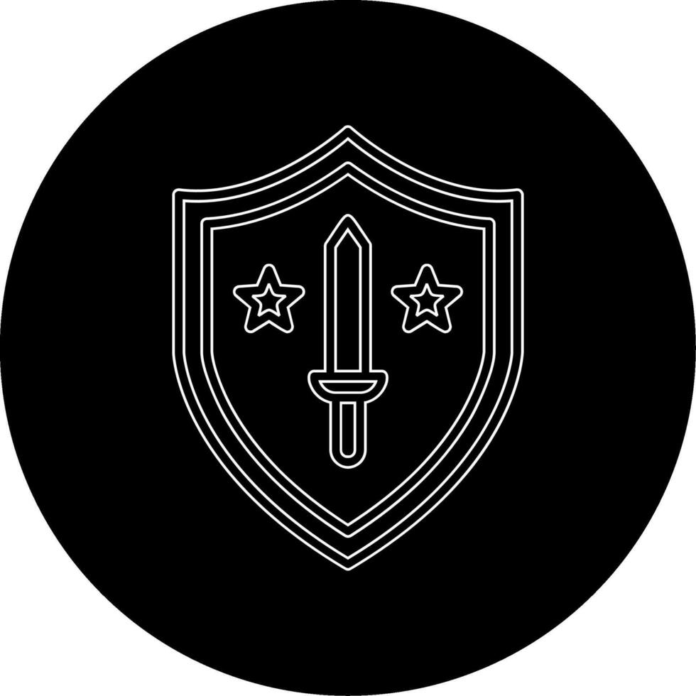 Militär- Schild Vektor Symbol