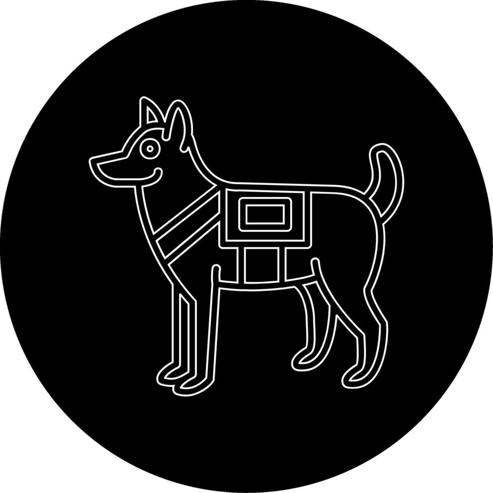 Militär- Hund Vektor Symbol