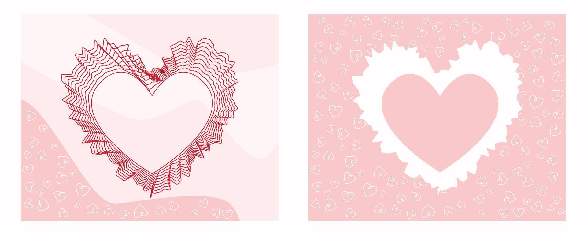 glücklich Valentinstag Tag abstrakt Gruß Poster Design vektor